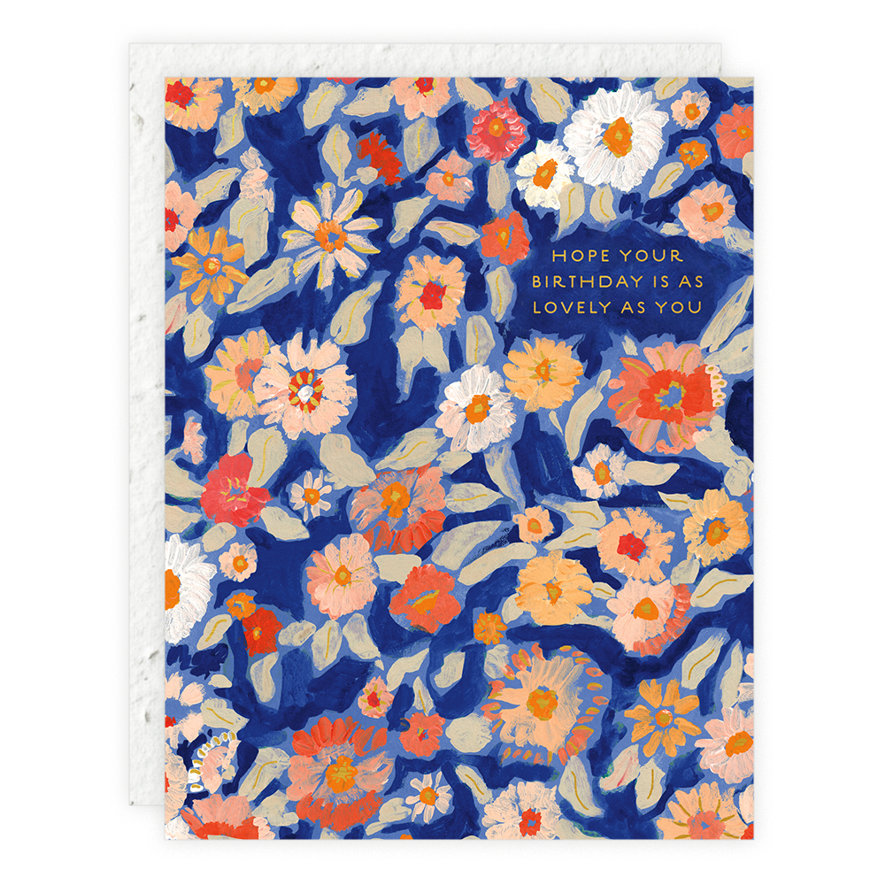Sweet Floral Baby Card